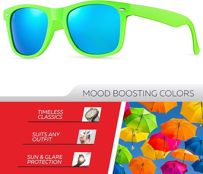 Retro Rewind Polarized Sunglasses for Men and Women - UV Protection Classic Sun Glasses