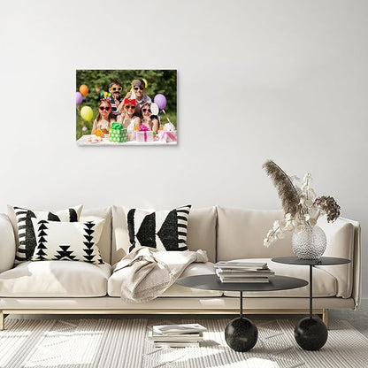 DBLAKI Personalized Custom Canvas Prints - Custom Framed Canvas Prints With Your Photos,Printed Photo To Canvas Wall Art Ideal for Home Decor Gifts Keepsakes 16" x12"