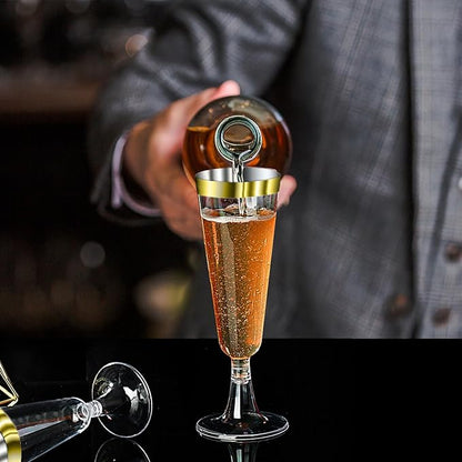 SUREHOME Gold Champagne Flutes Plastic Champagne Glasses Disposable 40 Pack 5Oz Gold Rim Crystal Stemware Wedding Toasting Wine Mimosa Glasses Cups Bulk for Birthday New Years Eve Party Supplies 2026