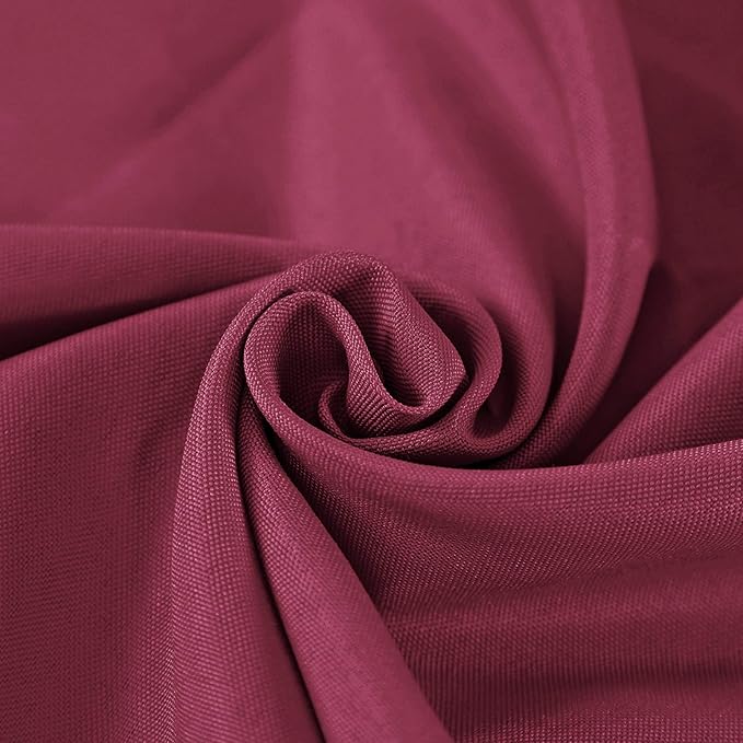 Cloth Napkins 17x17 inch Washable Polyester Dinner Napkins Soft Table Napkins for Wedding Party Dining Banquet(Burgundy,12PCS)