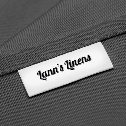 Lann's Linens - 10 Premium 90" Round Tablecloths for Wedding/Banquet/Restaurant - Polyester Fabric Table Cloth - Dark Gray