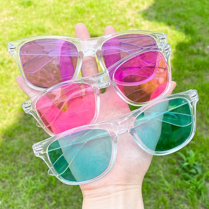 Pibupibu Neon Colors Party Favor Supplies Unisex Sunglasses Pack of 8