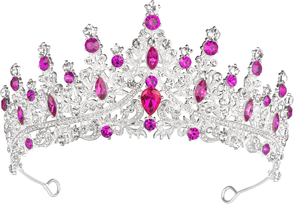 Tiaras and Crowns for Women Crystal Princess Tiaras Rhinestone Queen Crowns For Wedding Bridal Birthday Prom Pageant Party (Tiara 100)