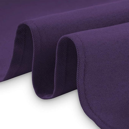 Lann's Linens - 10 Premium 70" Round Tablecloths for Wedding/Banquet/Restaurant - Polyester Fabric Table Cloth - Purple
