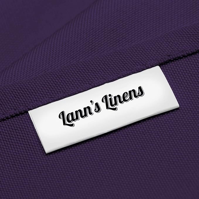 Lann's Linens - 10 Premium 70" Round Tablecloths for Wedding/Banquet/Restaurant - Polyester Fabric Table Cloth - Purple
