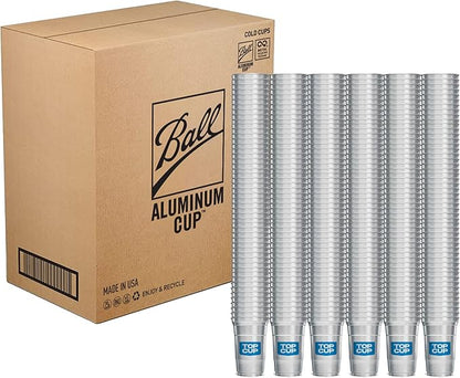 Top Cup by Ball – 20 Ounce, 600 Count, Reusable Aluminum Party Cups | Cold-Holding, Recyclable, Made in USA