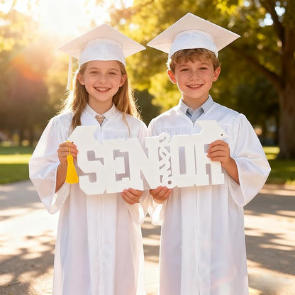 Wooden Large Senior 2026 Sign 2026 Photo Booth Props for Photoshoot, Hanging or Standing Graduation Decorations Table Centerpieces for Senior Night, Class of 2026 Sign Graduation Stuff Grad Decor