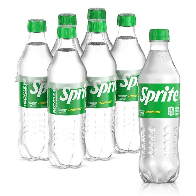Sprite Lemon Lime Soda Soft Drinks, 16.9 fl oz, 6 Pack