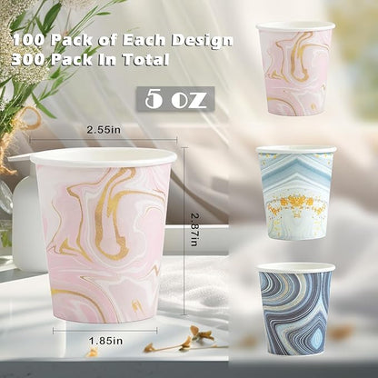 800 Pack 5 oz Paper Cups, Disposable Bathroom Cups, Small Mouthwash Cups, Mini Paper Cups for Bathroom (European-style 800Count)