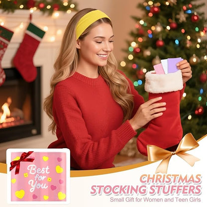 Headbands for Women Stocking Stuffers - 8Pcs Head Bands Non Slip for Women's Hair Accessory Stretchy Fabric Sweat Headband for Workout Sport Yoga Running Christmas Birthday Gifts for Women Valentines