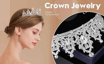 Kamirola - Queen Crown and Tiaras Princess Crown for Women and Girls Crystal Headbands for Bridal, Princess for Wedding and Party（01）