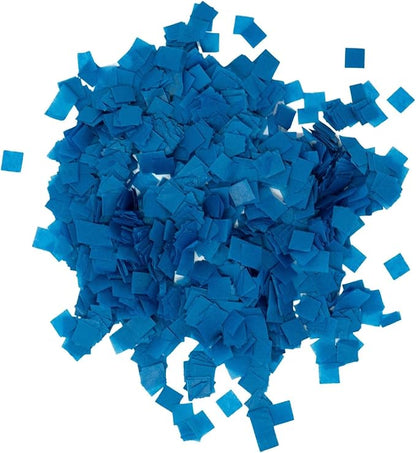 Ultimate Confetti, Dark Blue Biodegradable Confetti Squares - Flame-Resistant and Slow-Falling Tissue Paper Confetti for Cannon and Launcher use – Best for Celebrations - 1 lb, 16 oz