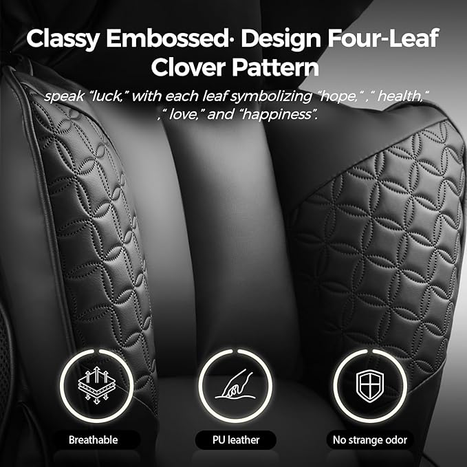 COMHOMA Big and Tall Office Chair Heavy Duty Wide Ergonomic Gaming Chair with Deluxe Embossing Leather with Foot Rest 150°Reclining Adjustable Armrests Pocket Spring Back Support and Without Pillow