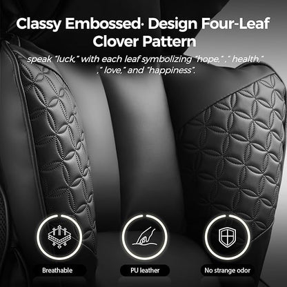 COMHOMA Big and Tall Office Chair Heavy Duty Wide Ergonomic Gaming Chair with Deluxe Embossing Leather with Foot Rest 150°Reclining Adjustable Armrests Pocket Spring Back Support and Without Pillow