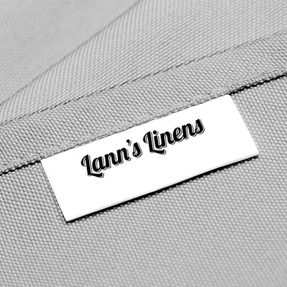 Lann's Linens - 10 Premium 108" Round Tablecloths for Wedding/Banquet/Restaurant - Polyester Fabric Table Cloths - Silver