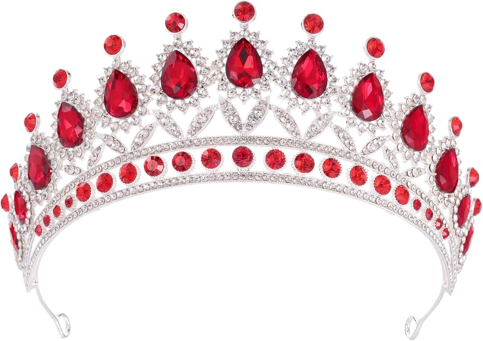 Kamirola Tiaras Princess Crown for Women and Girls Crystal Headbands for Bridal, Princess for Wedding and Party(TR21)