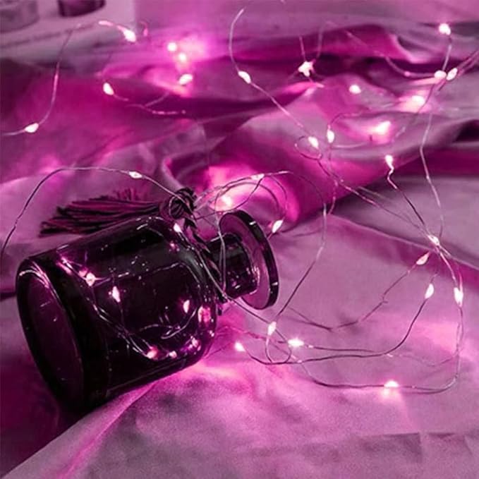 12 Pack Fairy Lights Battery Operated String Lights，7FT 20LED Waterproof Silver Wire Christmas Lights Outdoor,Firefly Mini Lights for Bedroom Party Birthday Wedding Indoor Decorations.