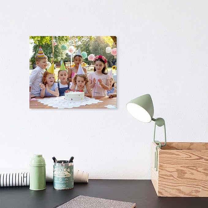 DBLAKI Personalized Custom Canvas Prints - Custom Framed Canvas Prints With Your Photos,Printed Photo To Canvas Wall Art Ideal for Home Decor Gifts Keepsakes 24" x20"