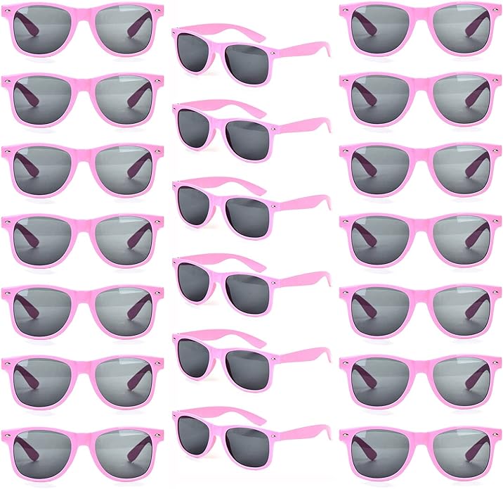 YQVIE 20 Pack Wholesale Sunglasses for Men Women in Bulk 70s Retro Cheap Glasses for Party Supplies