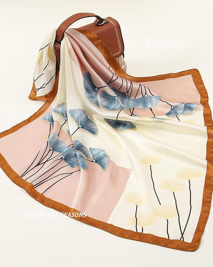 Neck Scarf For Womens Silky Head Scarves Hair Bandanas Square Scarf Fashion Accessories lightweight