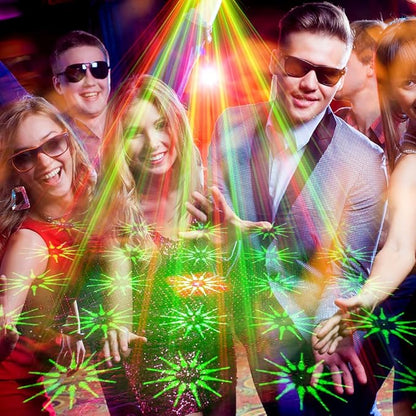 Party Lights Dj Disco Light Disco Ball Stage Strobe Lights RGB/LED Projector Sound Activated with Remote Control for Parties Xmas Club Bar Gift Birthday Rave，Film Stage Lighting Apparatus.