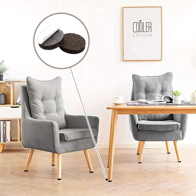 Yelanon Felt Furniture Pads -182 Pcs Premium Felt Pads for Chair Legs Furniture, Floor Protectors for Hardwood Floors,Brown & Beige