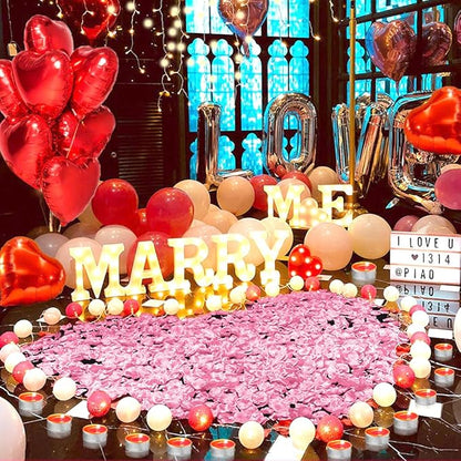 Rose Petals 2000pcs Artificial Silk Pink Rose Petals Flower Petals Fake Faux Roses Petal for Romantic Night Roses Petal Decorations for Wedding Proposal Anniversary Valentine's Day Flower Decorations