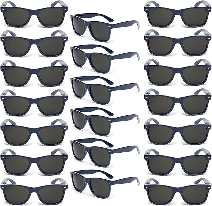 YQVIE 20 Pack Wholesale Sunglasses for Men Women in Bulk 70s Retro Cheap Glasses for Party Supplies