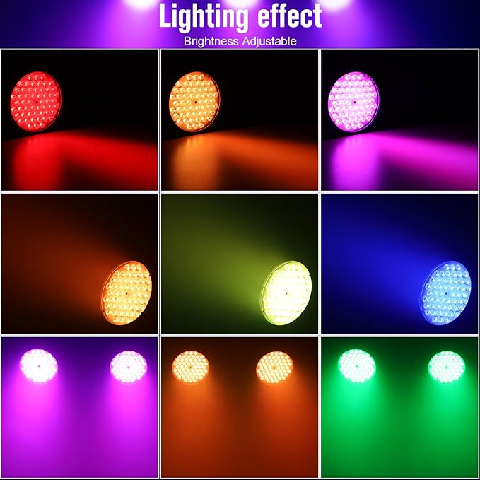 Betopper 54 * 4W High CRI Par Light, CRI/RA>90 RGBW 4 in 1 Ultra-Bright LED Stage Lights,Up to 5500 Lm Party Lighting, Party Disco DJ Lights for Photography Video Wedding Show, 4 Packs