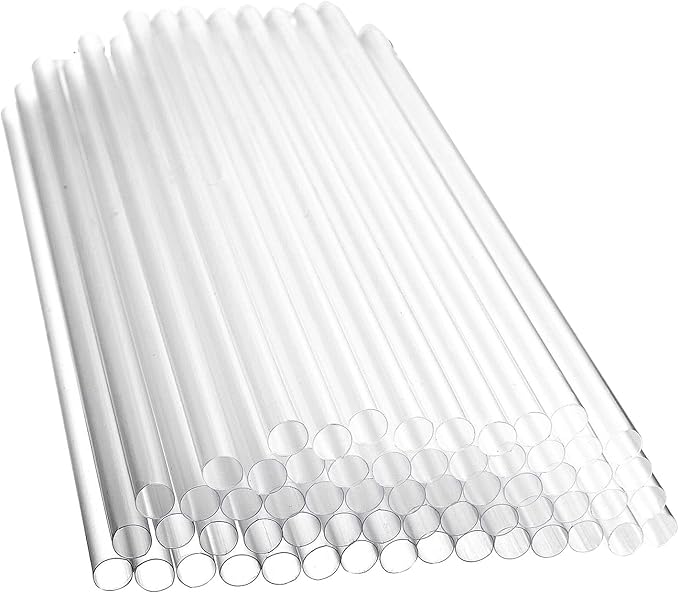 Disposable Clear Plastic Boba Straws 9 Inch - 8mm Wide Diameter Individually Wrapped (1200 Count Bulk) for Bubble Tea, Smoothie, Milkshake - Durable Drinking Straws for Home, Party, Commercial Use