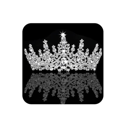 COCIDE Silver Tiara and Crown for Women Crystal Queen Crowns Rhinestone Princess Tiaras for Girl Bride Wedding Hair Accessories for Bridal Birthday Party Prom Halloween Cos-play Costume Christmas