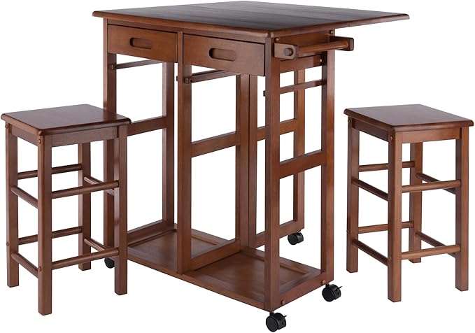 Winsome Wood Suzanne Kitchen, Square, Teak