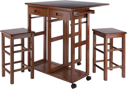 Winsome Wood Suzanne Kitchen, Square, Teak