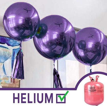 PartyWoo Metallic Purple Balloons 4pcs 36 Inch Chrome Purple Latex Helium Balloons for Mardi Gras Graduation Wedding Bachelorette Baby Shower Anniversary Birthday Party Decorations Purple-G105