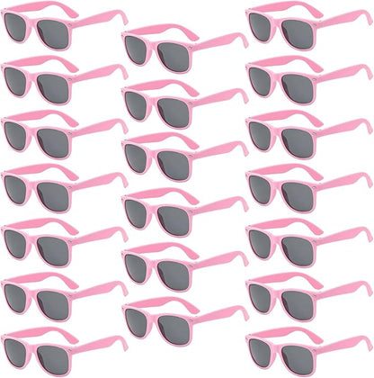 Pibupibu 10/20 Packs Adults Wholesale Neon Colors Square Retro Style Party Favors Sunglasses