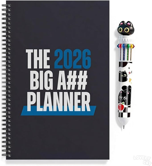 The Big A Planner – Design Your Amazing 2026, Oversized Desk Planner with Large Writing Space, Goal Setting Sections, Flexible Layout, January–December Planning Tool(Set B)
