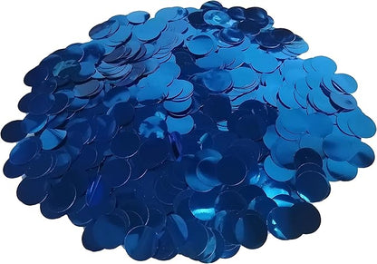 ZOOYOO Blue Foil Confetti, Round Foil Glitter Table Confetti Dots, Sparkling for Wedding Birthday Party Decoration (1.76 OZ, 1.5 cm)