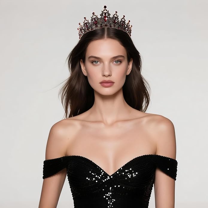 Kamirola - Queen Crown and Tiaras Princess Crown for Women and Girls Crystal Headbands for Bridal, Princess for Wedding and Party（01）