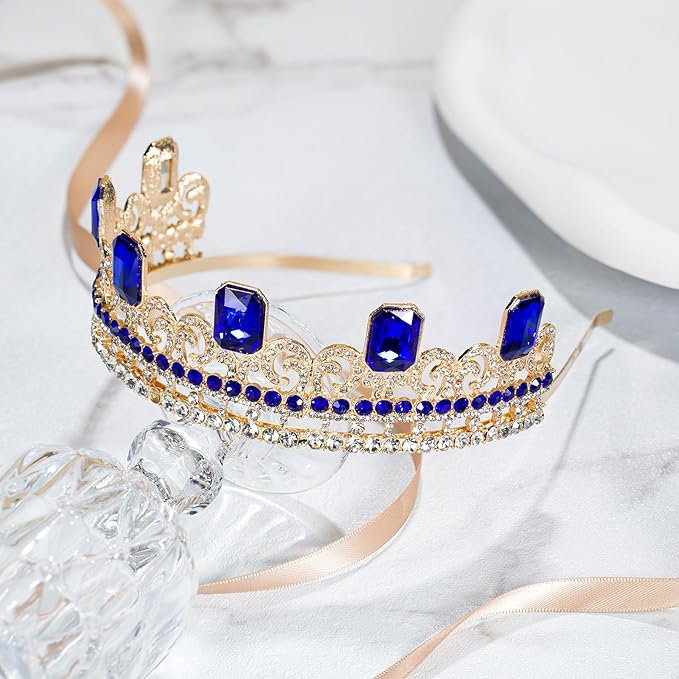 Audrey Descendant Crown,Princess Gold Crown,Halloween costume crown Birthday Party Gifts for Her