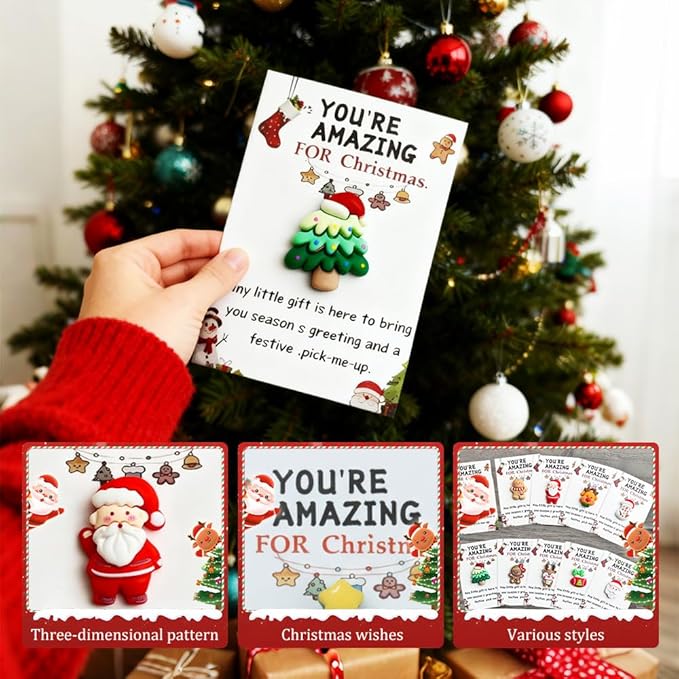 Holiday Pocket Hugs, 2026 New Mini Gift, Festive Tiny Token, Bulk Pack Christmas Cheer Gift for Holiday Party, Christmas Friendship Gift for Friends (2set-20pcs)
