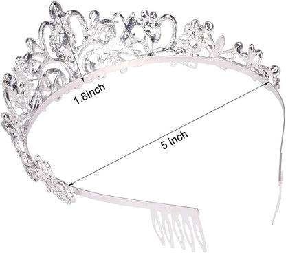 COCIDE Tiara Crystal Crowns Rhinestone Crown Bride Bridal Wedding Birthday Party for Women