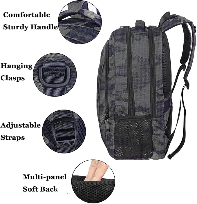 MATEIN Travel Backpack, Sturdy College School Backpack for 15.6 Inch Laptop with Anti Theft Pocket for Women & Men, Slim Lightweight Laptop Bag Computer Bookbag Daypack for Adult Teens Gift | with USB, Sturdy, Laptop Bag, Computer Bookbag, Daypack
