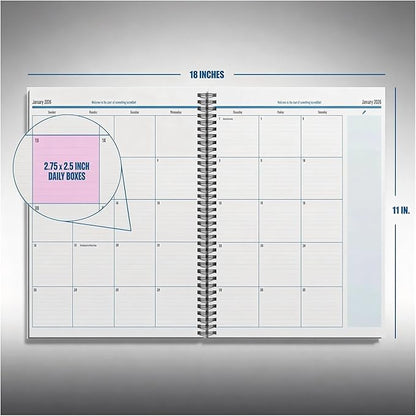 The Big A Planner – Design Your Amazing 2026, Oversized Desk Planner with Large Writing Space, Goal Setting Sections, Flexible Layout, January–December Planning Tool(B)