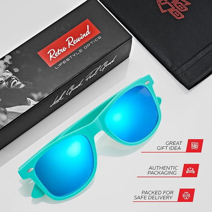 Retro Rewind Polarized Sunglasses for Men and Women - UV Protection Classic Sun Glasses