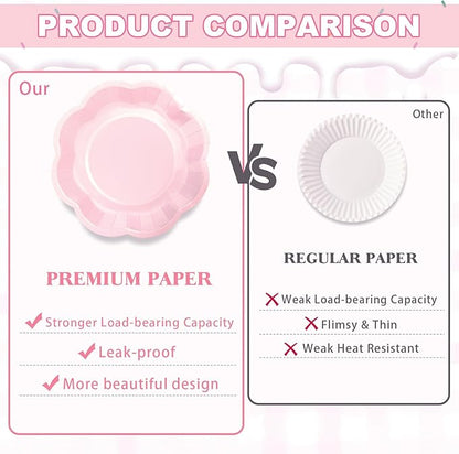 192 Psc Baby Gender Reveal Plates And Napkins Set Party Supplies - For 24 Guests Paper Plates And Napkins Knives Spoons Forks Cups - For Baby Shower Gender Reveal Party