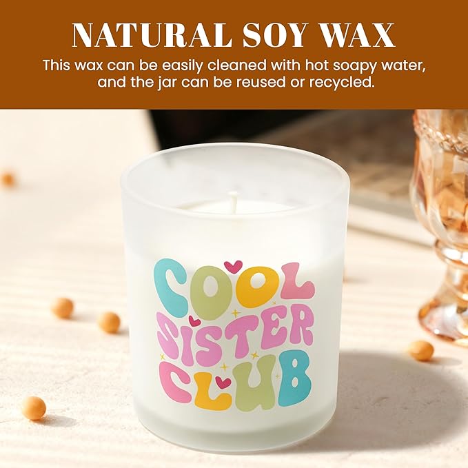 Cookie Scented Soy Candles Non Toxic - Fall Decor Aromatherapy Candle | Luxury Fragrance Oil | 50-Hour Burn Time | Eco Lead-Free Wick | for Home Birthday Christmas Gifts for Women Mom