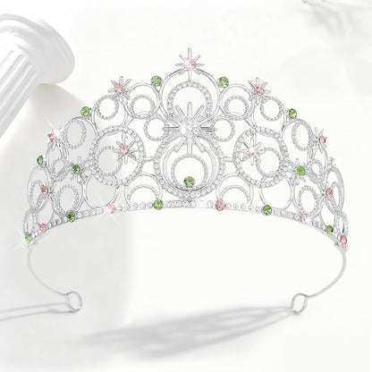 Stellar Crown for Women & Princess Tiaras, Wicth Merch Hat Accessories for Halloween, Bubble Headpiece for Women Party Dress Outfits