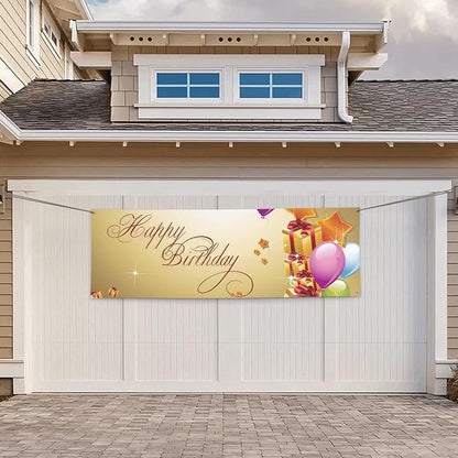 Custom Wall Banner Sign Customize Your Own Banner with Image Logo Text Personalized Background Decorative Backdrop for Birthday Party Business Graduation Wedding Christmas (6' x 2' / 180 cm x 60 cm)