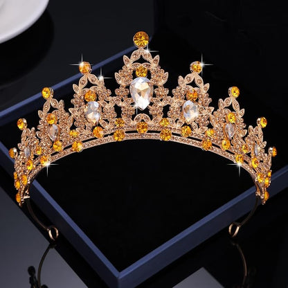 Kamirola - Queen Crown and Tiaras Princess Crown for Women and Girls Crystal Headbands for Bridal, Princess for Wedding and Party（01）