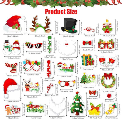 20Pcs Snowman Photo Booth Props Winter Wonderland Snow Frozen Photo Booth Props Pink and Blue Snow Frozen Booth Props